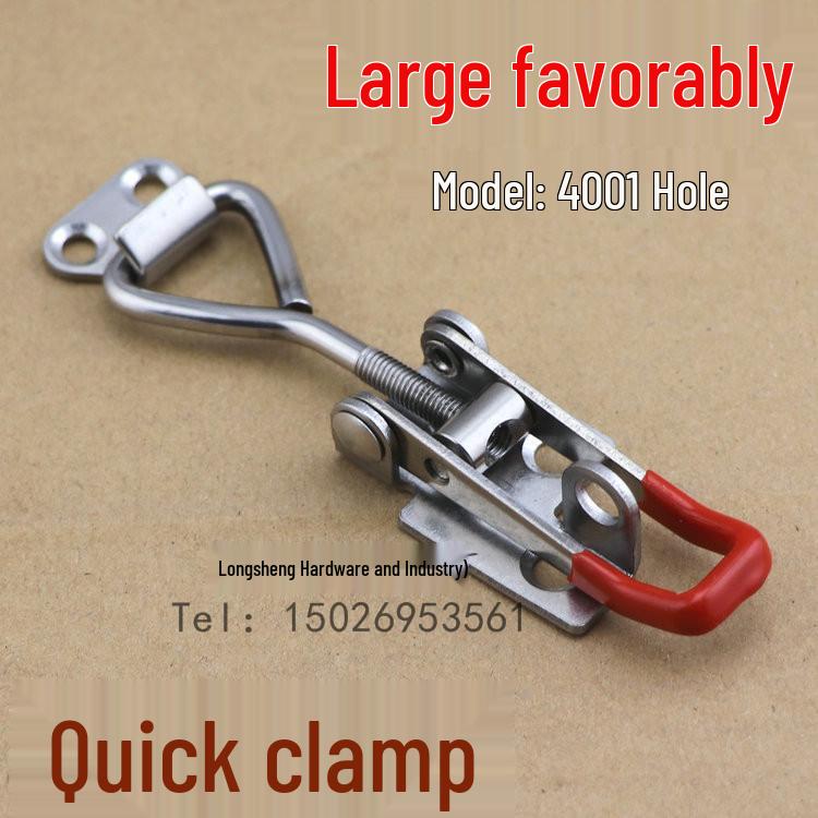 304 Stainless Steel Adjustable Buckle Tensioner Lock Latch Bolt-type Quick Clamp 4001 Small