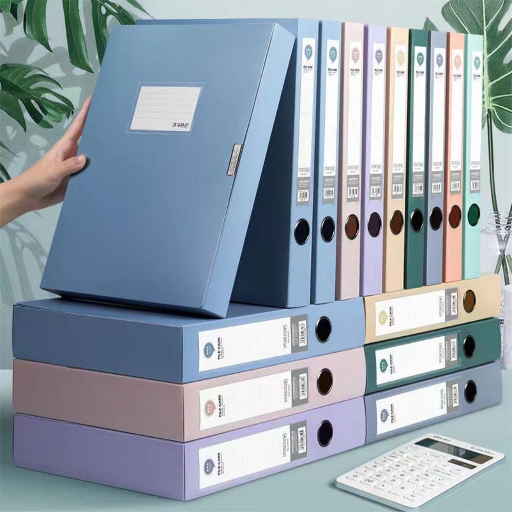 Large Capacity A4 File Folder Multifunctional Waterproof Document Organizer Dustproof Desktop Storage Document Holder Contract