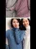 Maglione pullover a collo alto in pile da donna - Versatile e vestibilità aderente
