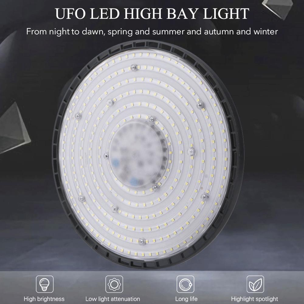 LED High Bay Světlo 100W Tovární Dílenská Světla ABS Průmyslové Osvětlovací Nářadí