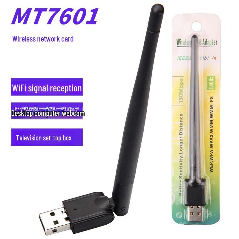 

MT7601 WiFi Network Card & Receiver for Computers Green Package