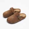 Kids' Genuine Leather Birkenstock Slippers 2025 Spring/Autumn Unisex Matte Leather Casual Shoes