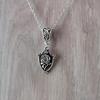 Silver Rose Flower Necklace