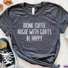 Goat Shirt, Goat Owner Tshirt, Funny Goat T-shirt, Domestic Goat T Shirt, Mens Goat Tee, Goat Gifts, Goat Farmer Gift, Dwarf Goat, Boer Goat
