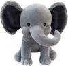 Peluche a forma di elefante grigio da 25 cm, animali kawaii, morbidi cuscini imbottiti per dormire, regali decorativi per la cameretta dei bambini