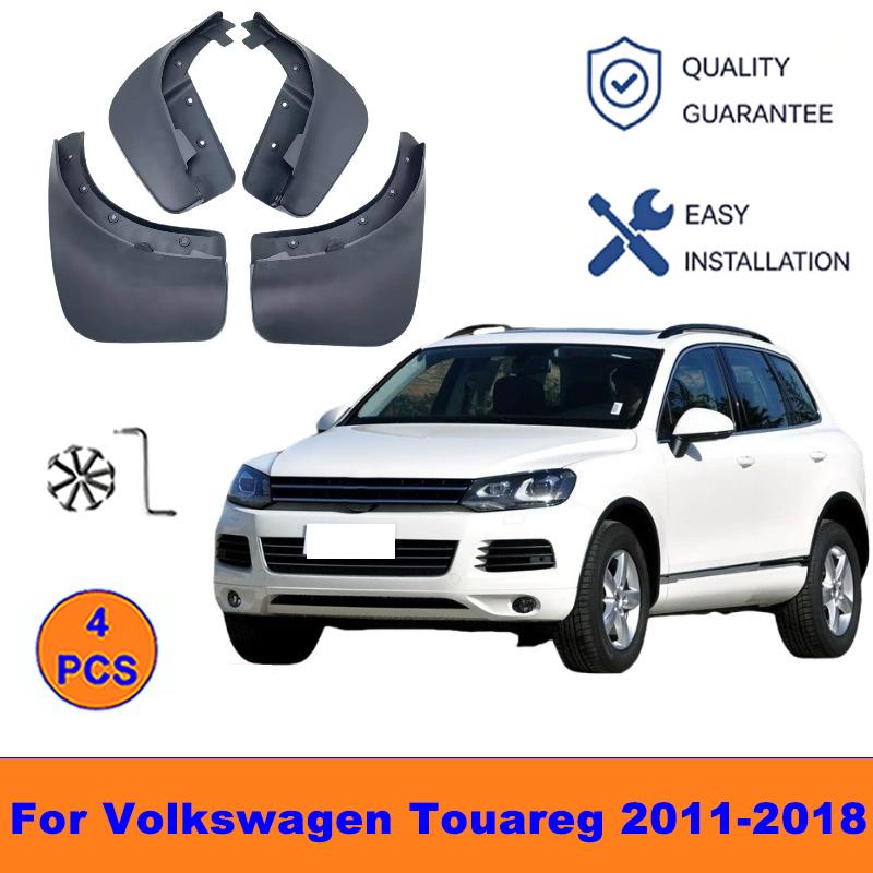 4Pcs Mud Flaps For Volkswagen Touareg 2011-2018 - Splash Guards Front&Rear Wheel Fender Mudguards Car Exterior Protection Parts 4Pcs