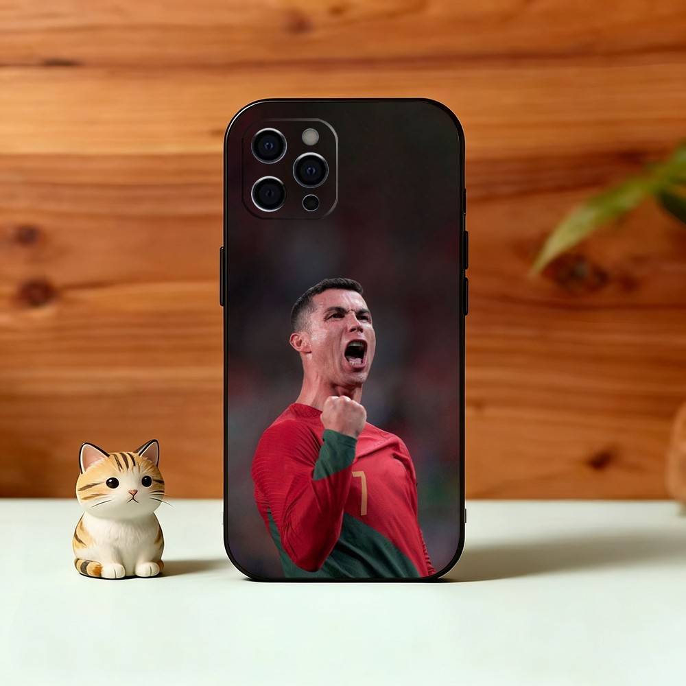 C-Ronaldo Phone Case For iPhone 17, 16,15,14,13,12,11 Plus,Pro Max, Others Soft Black Cover