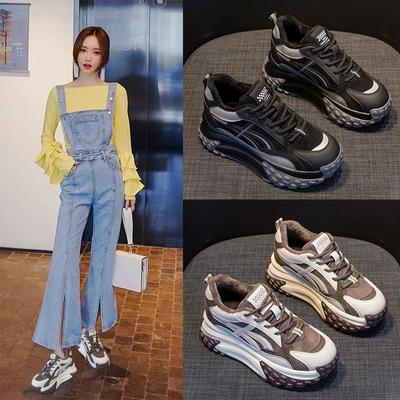 Pop-Schuhe kleine weiße Schuhe lässige Mode dicker Boden Damenschuhe