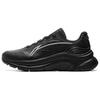 Li Ning Liuyun Synthetikleder Niedrige Laufschuhe Herren Schwarz ARSV043-7