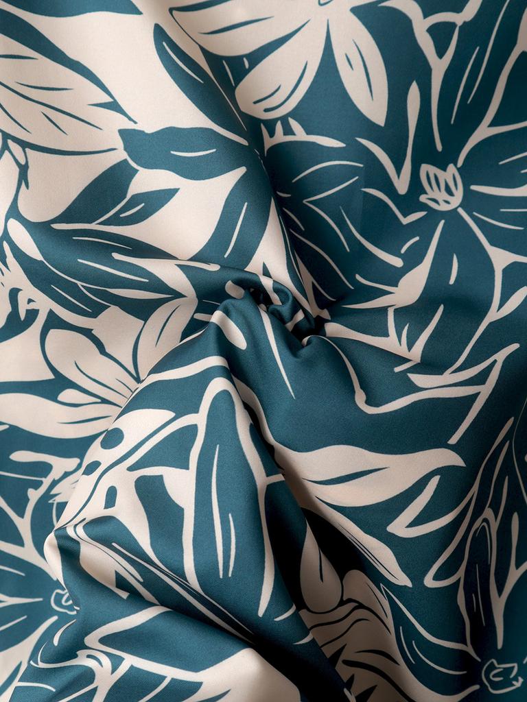 Oversized Loose Short Sleeve Leaves Print Hawaii Beach Summer Men Shirt Student Couples Fashion Casual Mens Clothing