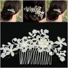 Neuer Braut-Haarkamm mit Strasssteinen Perlen-Tiaras Kristall-Haarspange Mädchen Party Schmuck Für Frauen Hochzeit Haar Mode Schmuck