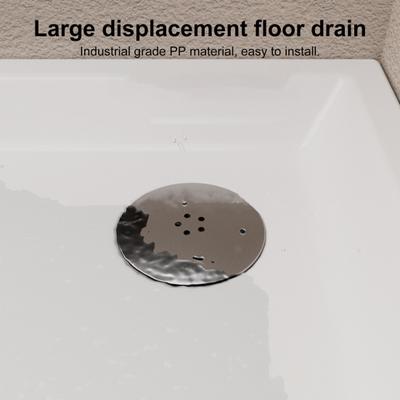 Duschablaufabdeckung mit Chrom-Finish, einfach zu installieren, Dip-Cup, schnelle Ablaufentwässerung