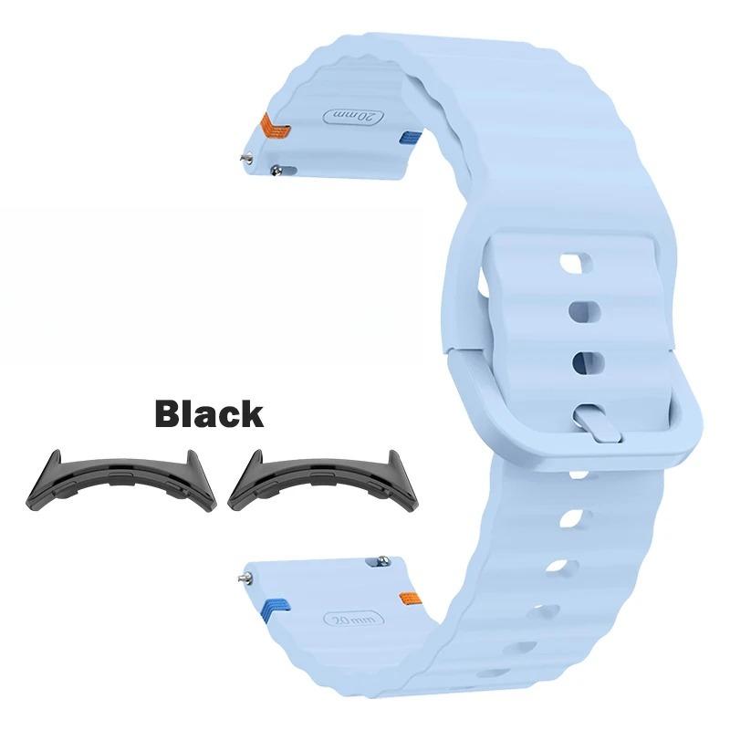 Sport-Ersatzarmband Passend für Google Pixel Watch 4/3 41mm 45mm Zubehör Wellen-Silikonband für Google Pixel Watch 2 1 Correa