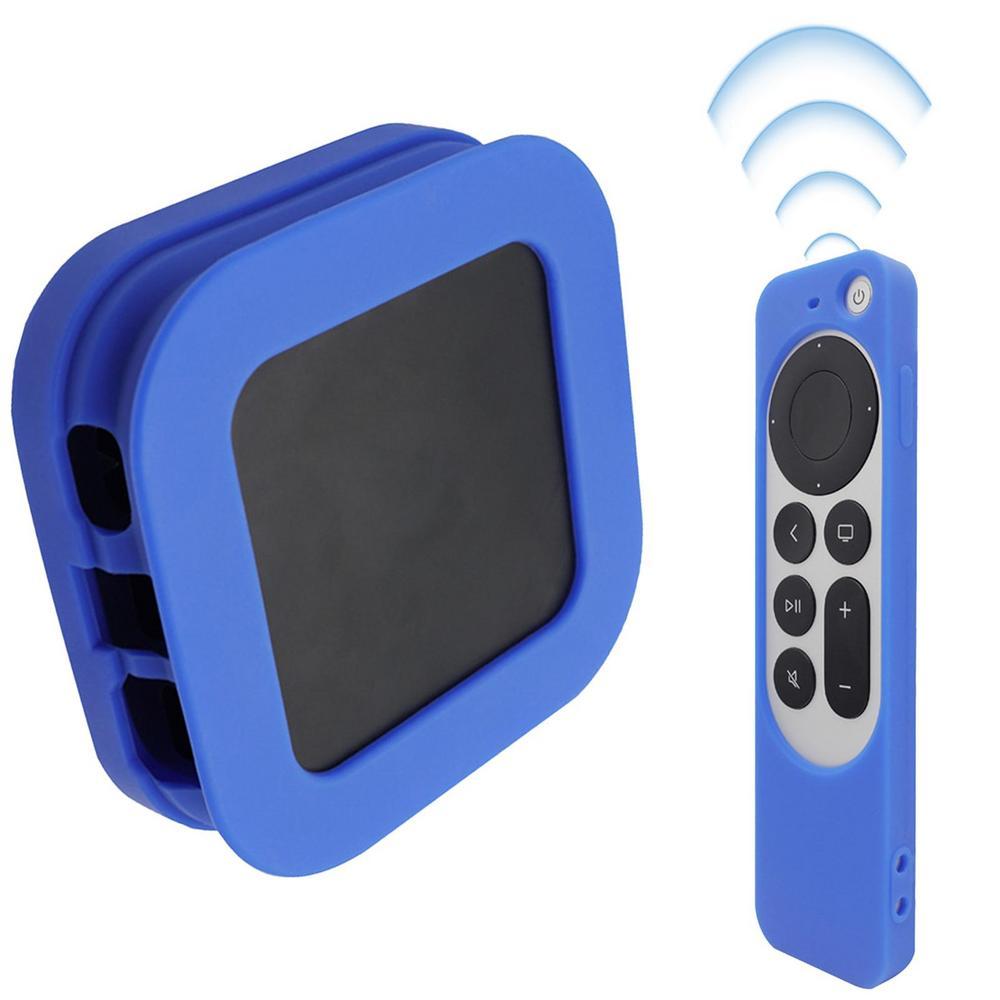 Custodia in Silicone per TV Box per AppleTV 4K 2025 Copertura Protettiva per Telecomando per Telecomando Apple TV 2025 Anti Caduta Ammortizzante Protettore