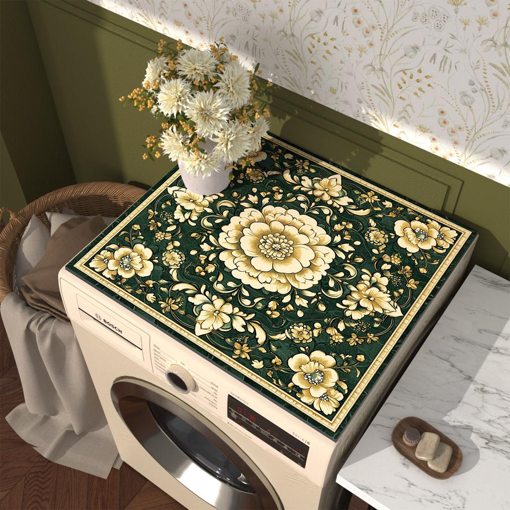 Washing Machine Cover Mat Washer Dryer Cover Pad Coffee Drain Pad Table Placemat Splash Proof Dry Anti Slip Pads Insulated Mats