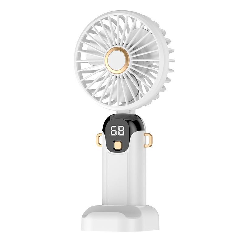 Foldable USB Portable Mini Electric Silent Fan with Digital Display Default