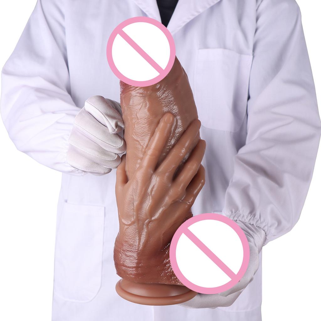 Handheld Dildo Weiblicher Super-Simulationspenis Erwachsenen-Sexprodukt Masturbator SM Grenzüberschreitendes Sexspielzeug