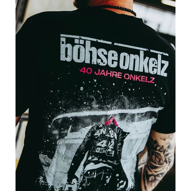 Gehasst Verdammt Vergöttert II Böhse Onkelz Peripheral Pattern Printing Summer Oversize Tees Cotton Men's and Women's T-shirts