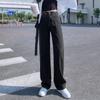 Wide-Leg Straight Jeans for Women - 2024 Spring Style Drape Mopping Pants