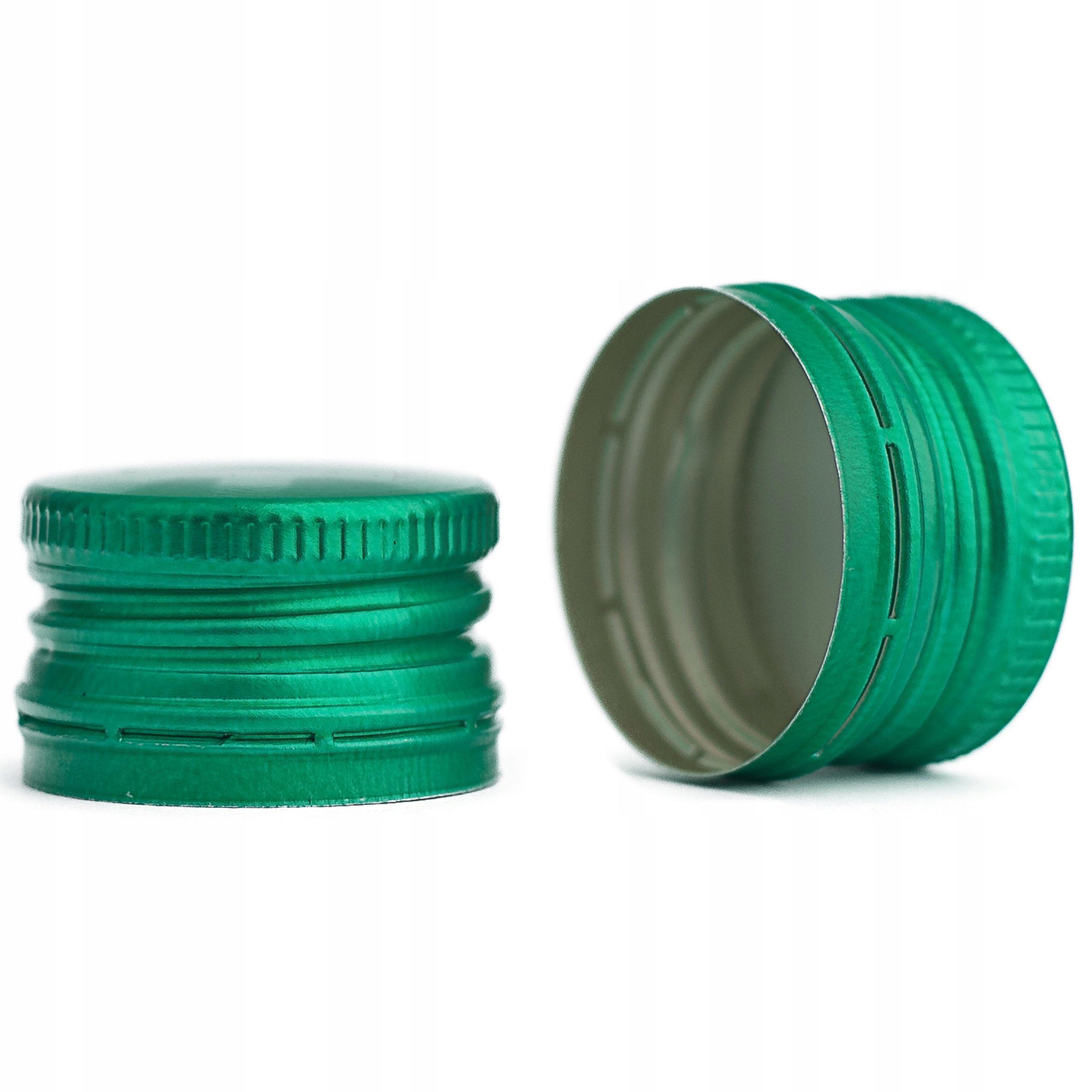Bimberek - Aluminium Doppen - 28 mm - Groen - 50 stuks