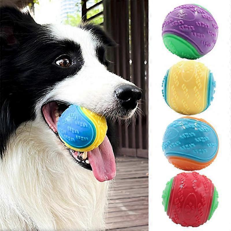 Hond Piepbal Bijtbestendig Stuiterend Energie Ontladen Tandenpoetsen Spelen Hondenspeelgoed Grote Middelgrote Honden Huisdier Bal Speelgoed Buiten Hondenspullen