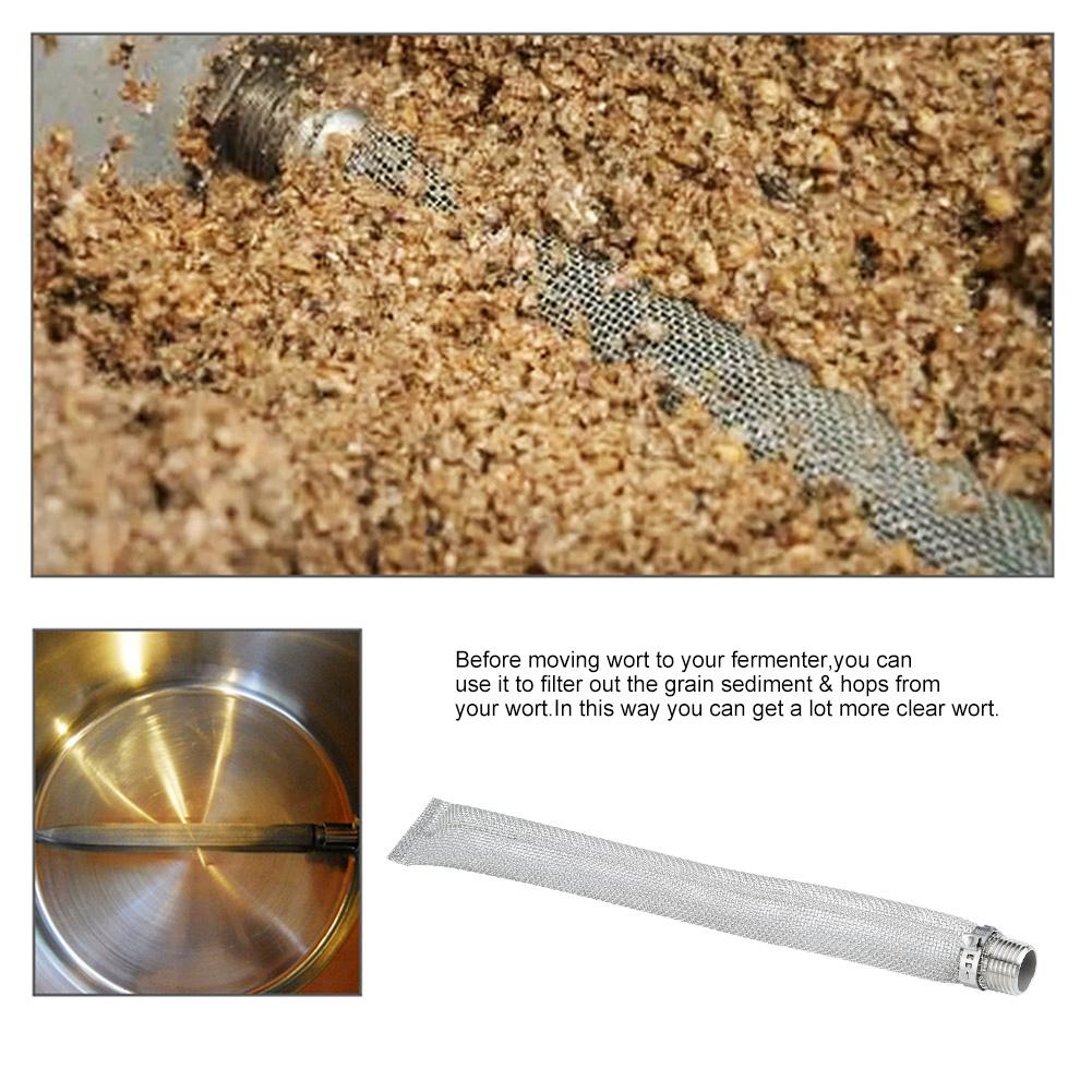 1Celsius2in NPT Stainless Steel Beer Filter Screen Mesh Filter for Homebrew Beer Kettle Mash Tun(6in)