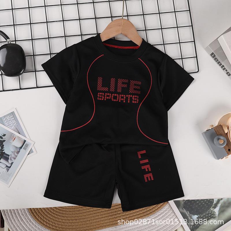 2026 Kids' Short Sleeve & Shorts Set: Breathable, Quick-Dry, Trendy Print