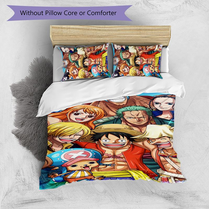 ONE PIECE 3pcs Bedding Set Duvet Cover Closure Includes 1 Duvet Cover & 2 Pillowcases for All Seasons Bedroom Home Dorm Decor