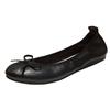 Bequeme Wide Fit Ballerinas für breite Füße Damen Große Größe Schlupf-Loafer Flexible Weiche Sohle Tägliche Einzel-Schuhe