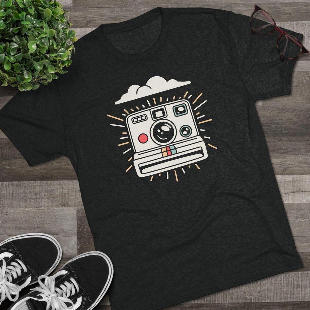 Retro Instant Camera T-Shirt | Vintage Polaroid Inspired Graphic Tee, Photographer Gift | Film Photography Shirt | Unisex Tee