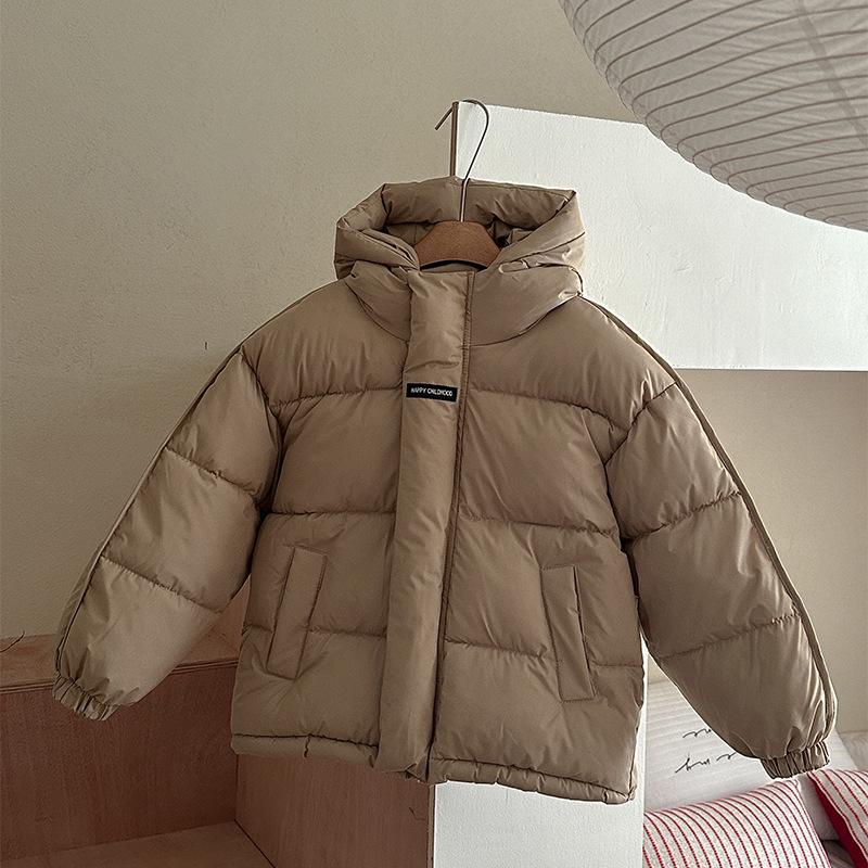 2025 Winter Kids' Thick Cotton-Padded Jacket for Boys and Girls – Cozy Bread Coat for Middle and Big Children