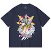 230 g/m² 100% Baumwolle Digimon V5 Angewomon Aufdruck Unisex Schweres Baumwoll-T-Shirt