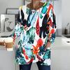 Ladies V Neck Plus Size Long Sleeve Blouse Soft Loose Tops For Casual Outdoor Activities