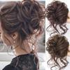 Fluffy Hair Ring Wig  Synthetic Hair Bun Chignon Messy Curly Hair Band Elastic Scrunchy False Hair Pieces For Women Hairpins Black Brown