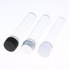 Refillable PET Test Tube Bottle 40ml Transparent Cylindrical Empty Container for Travel Cosmetic Liquid Sample Storage