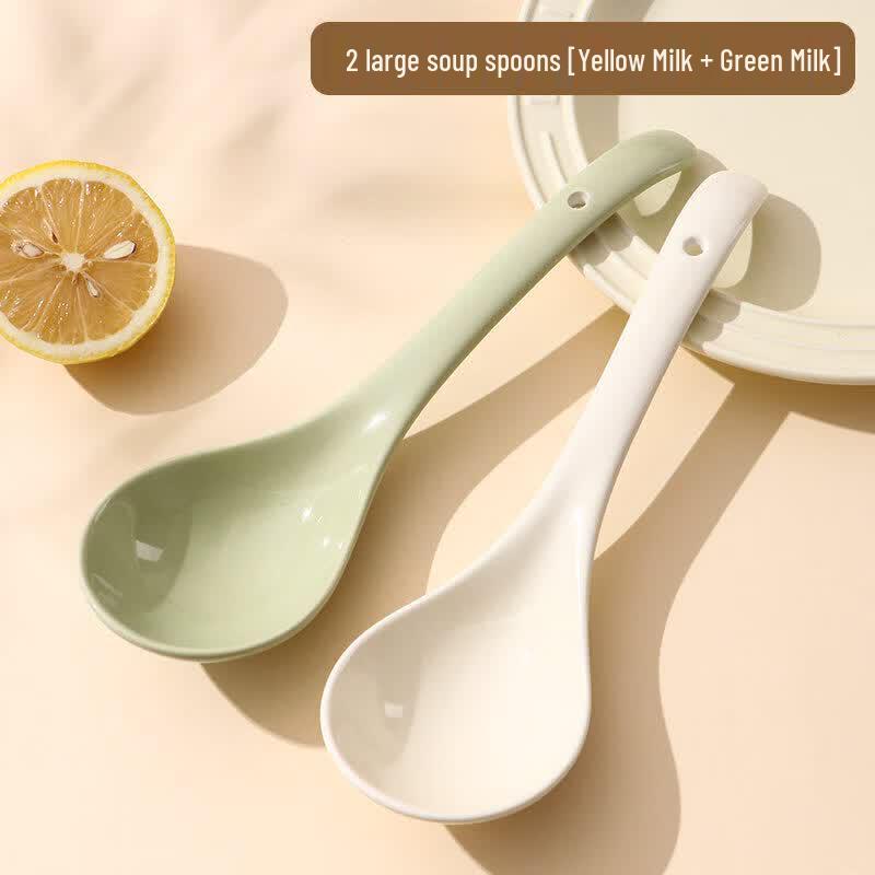Ceramic Long-Handle Soup Ladle