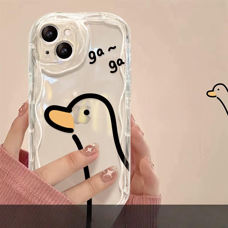 

Подходит для Apple 15promax Чехол для мобильного телефона iPhone 14/13 Simple Line Duck 11/12 Силиконовый защитный чехол iPhone SE (second generation)