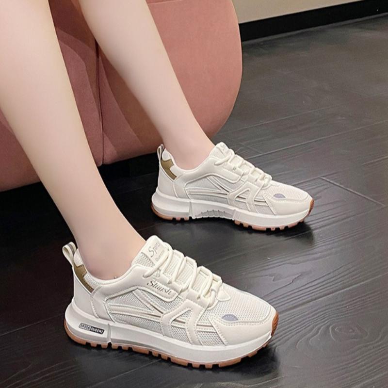 Fashion 2025 Women's Sneakers Summer New Breathable All-match Air-cushion Casual Sport Shoes Fashion Anti-slip Training Shoes Zapatillas