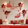 Bridal Chamber Decoration: Double Happiness Wall Art for Bedroom, Hotel, or Living Room