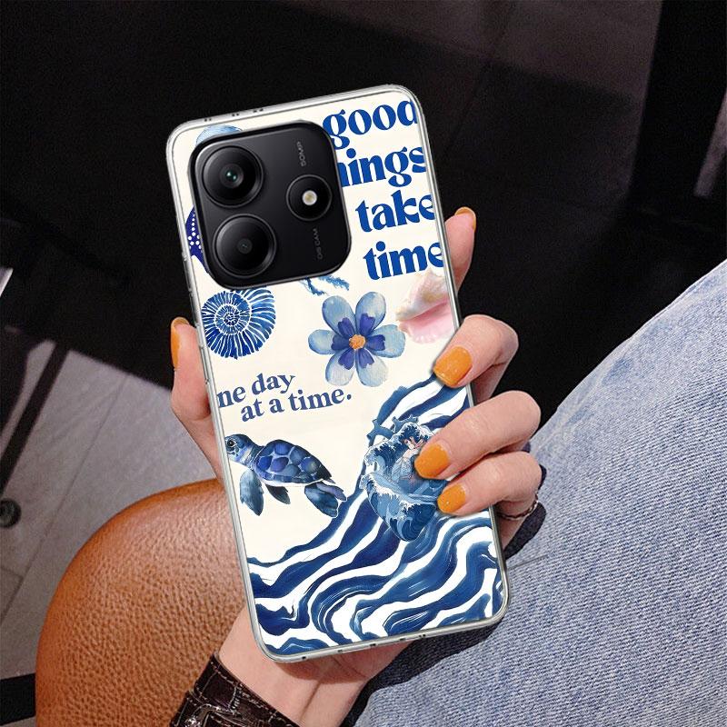 Ocean Starfish Sea Turtle Shark Phone Case For Xiaomi Redmi Note 15 14 13 12S 12 11 Pro Plus 14S 11S 11E 10 10S 11T 5G Personali
