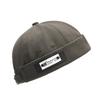 JYL TS DIY Korean Women Brimless Cap Solid Color Letter Print Cotton Hat