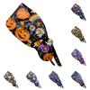 Modna czapka robocza z nadrukiem na Halloween, swobodna damska czapka z kucykiem, czapka Wash, czapka Baotou