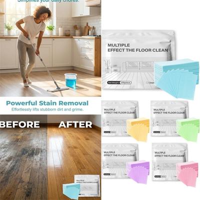 100PCS/Pack Multi-surface Floor Cleaning Tablets Multiple Effect the Floors Clean Home Kitchen Cleaner