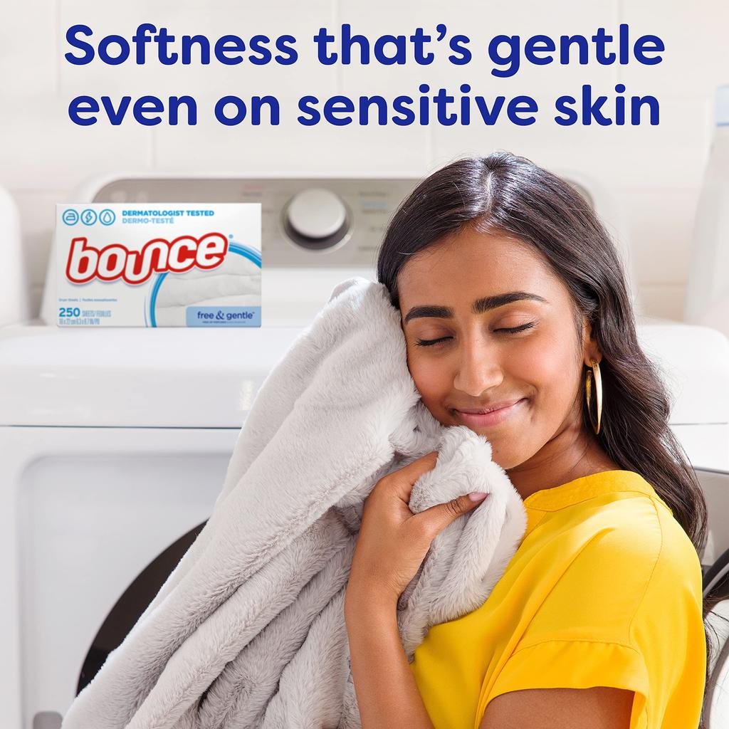 Bounce Free Gentle Fabric Softener 120 Count by Bounce & Sheets,