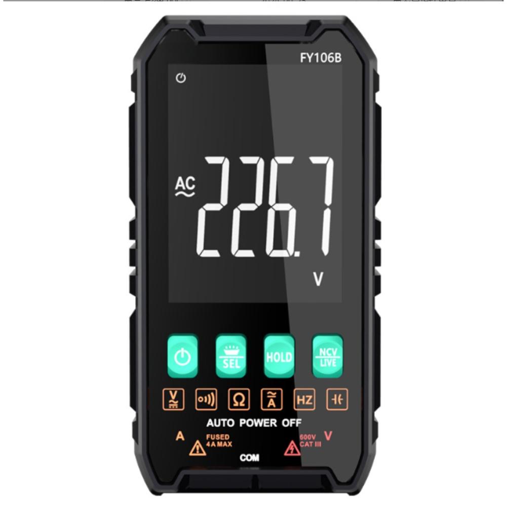 106B Ultra-dünnes digitales Multimeter Auto Manuelle Bereichswahl Spannung Strom Widerstand NCV-Erkennung Inklusive eines großen LCD-Bildschirms