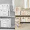 Clothes Storage Bins, Large Storage Bags With Zipper, Transparent Window, Metal Frame, Handle Foldable Closet Sweaters Organizers For Bed Sheets