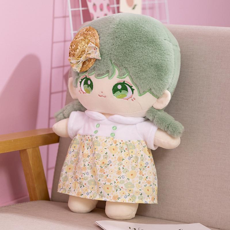 Charming Plush Stuffed Figure Toy For Girls Cozy Cotton Doll Gift Height 45cm