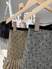 Women's Korean-Style Polka Dot Wool Skirt: Sweet, Versatile Patchwork A-Line for Autumn/Winter