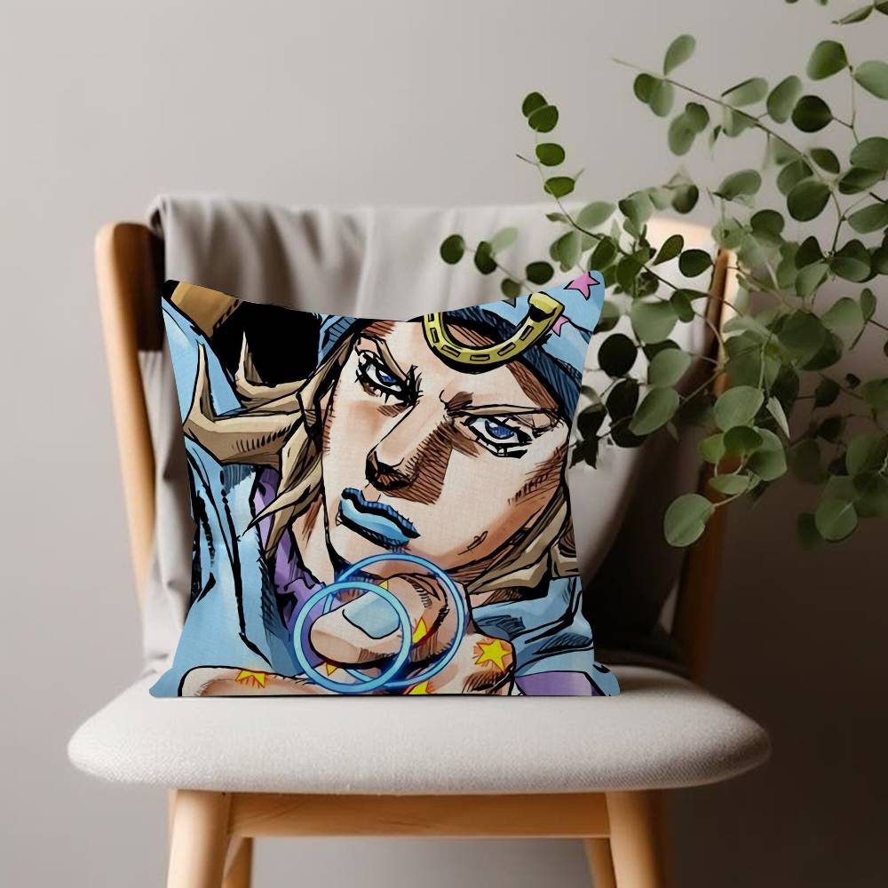 Anime Bizarre Adventure Pillow Cover Soft Throw Pillow Case Jojo s xcm Couch Home Decor for Living Room Sofa Party Gift