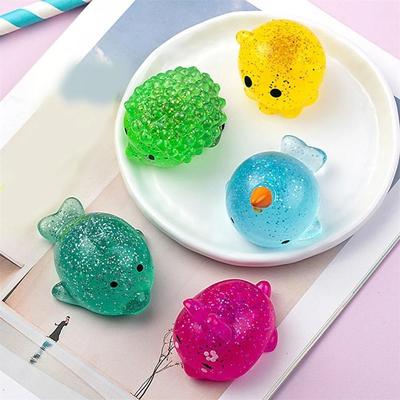 Ocean Animal Stress Relief Pinch Stress Ball Mochi Fidget Toys Soft Sensory Toys Squeeze Toys